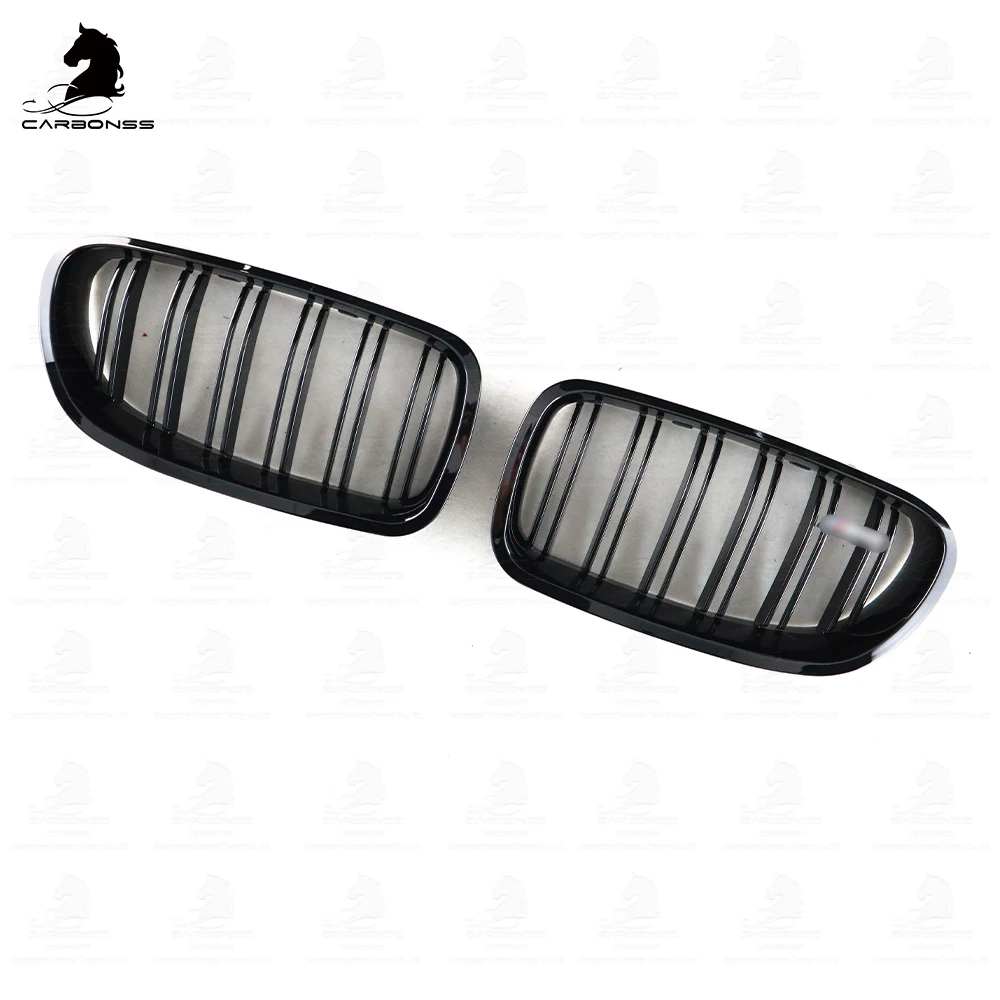 Auto car parts ABS Glossy Black Front Grill Grille For BMW F10 2011-2016
