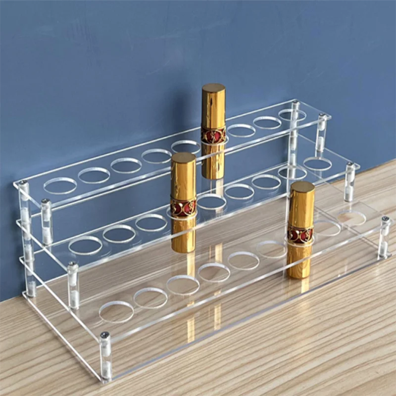 Transparent plexiglass cosmetics display stand Makeup display stand lipstick rack Makeup rack