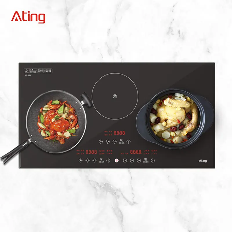 A China High quality manufacturer electrical 3 burner ceramic cook stove infrared cook hob induction cooker