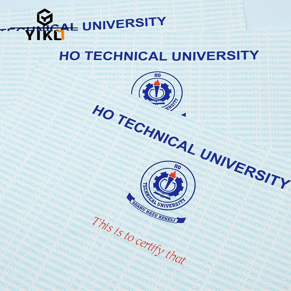 Custom Certificate Of Authenticity Hologram Watermark Paper Security Degree Certificate Printing Paper