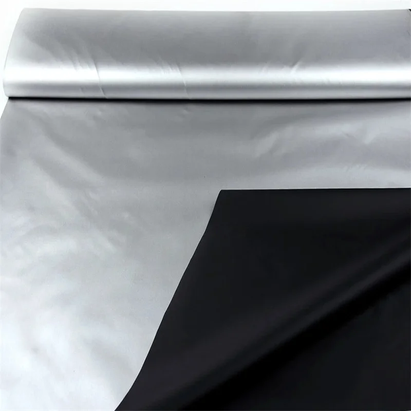 Waterproof silver PU coated polyester taffeta 190T 210T car cover fabric for canopy