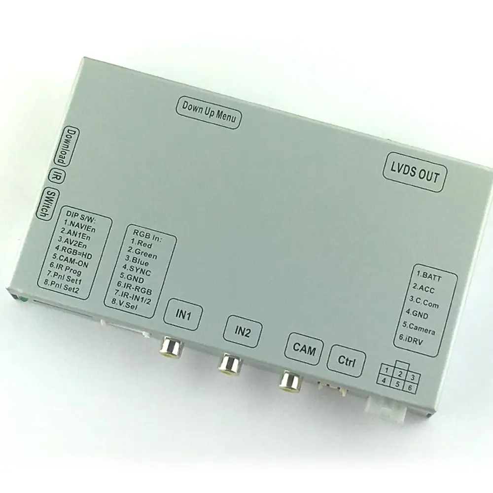 
Video interface for Peugeot Motorized screen to add 360 Panoramic cameras 