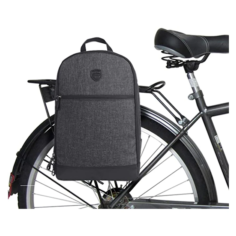 Bicycle bag backpack made of high quality nylon Various pocket to storage laptop , phone , U-Lock , bottle , book and so on