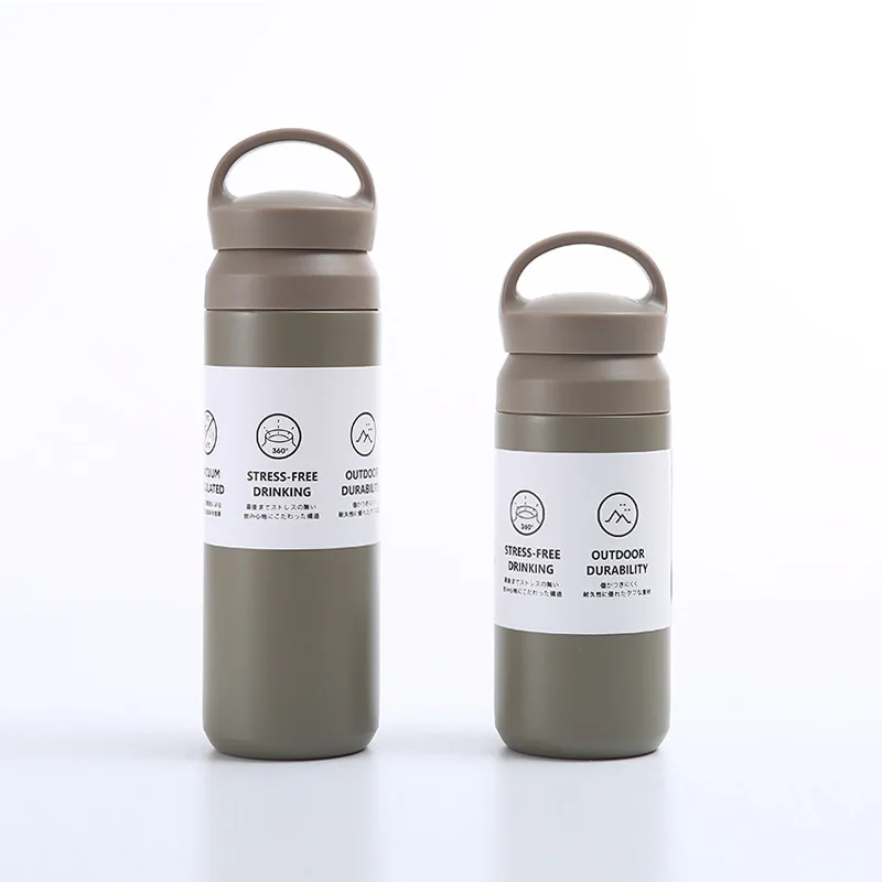 350/500ml Portable Thermos Bottle Double Wall Stainless Steel Travel Tumbler Element Simple Vacuum Flask