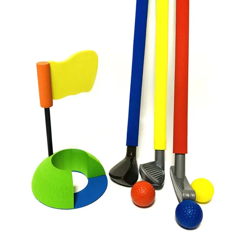 Golf club set kids indoor interaction fitness exercise golf ball toy package educational toy game set