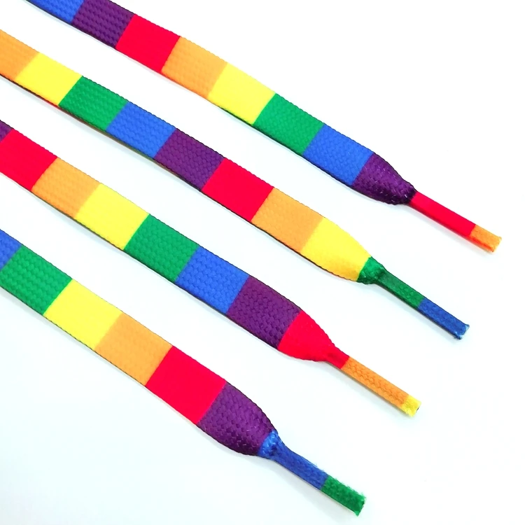 Solid Colors Flat Shoelaces Shoe Laces strings for Teams Cheer Dance Sneakers