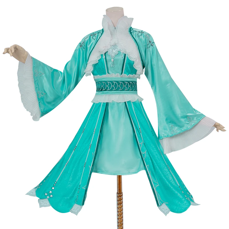 2021 anime  costume lolita dress cosplay green color Maid Outfit anime Ning Rongrong Dress Cosplay Costume