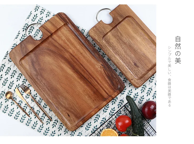 
Cheap Bread Wooden Dessert Modern Plate Cake Serving Tray 