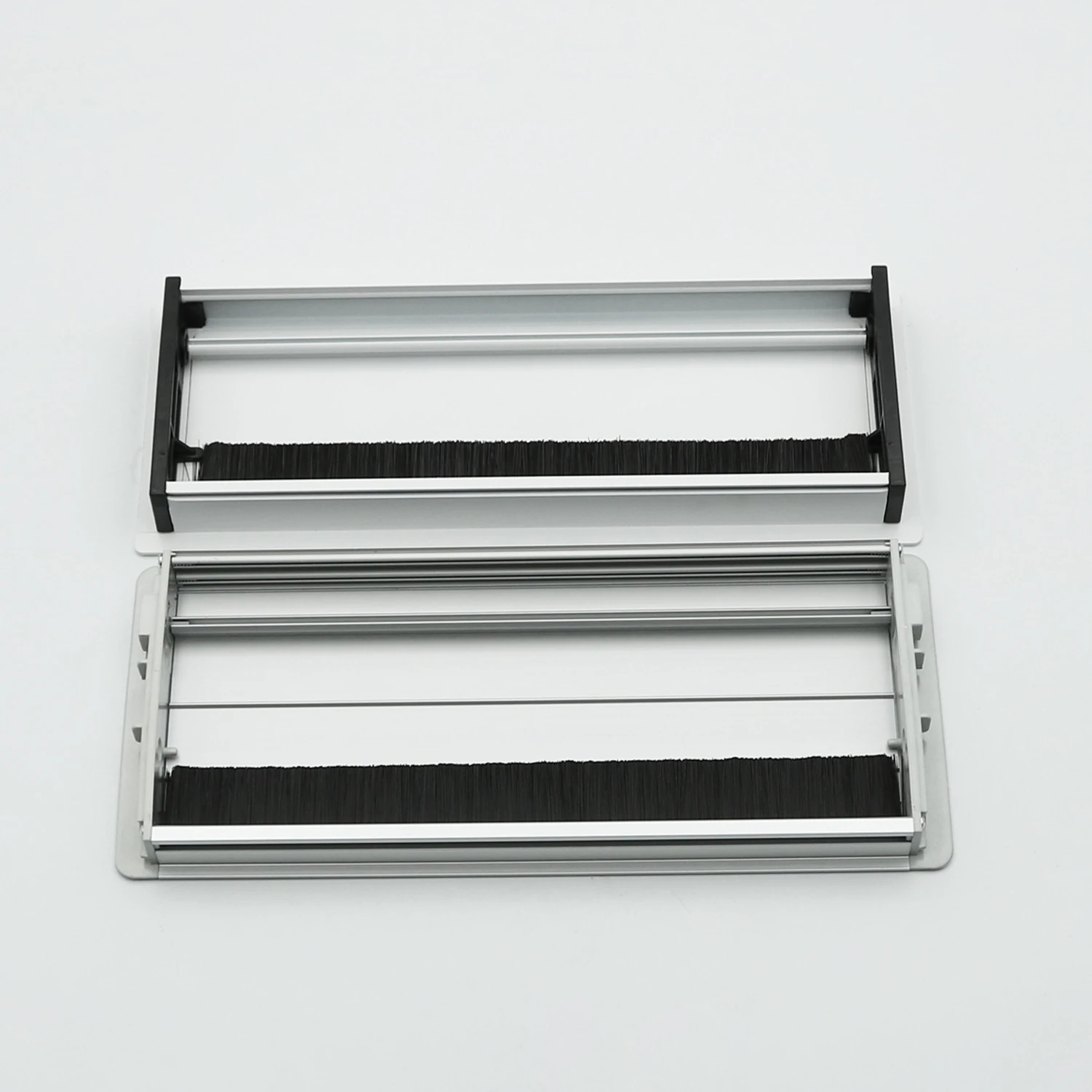 Оптовая цена 130x300 мм Прямоугольный кабель современный алюминиевый сплав с хромированной отделкой для офисного стола мебели дома и отеля