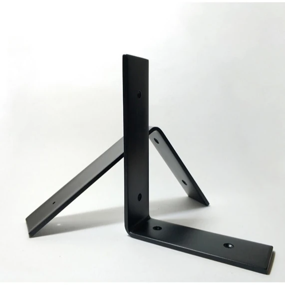 
H Jinhui Metal Shelf Black Bracket Restoration Hardware Shelf Complete Set Industrial Iron Shelf Bracket 