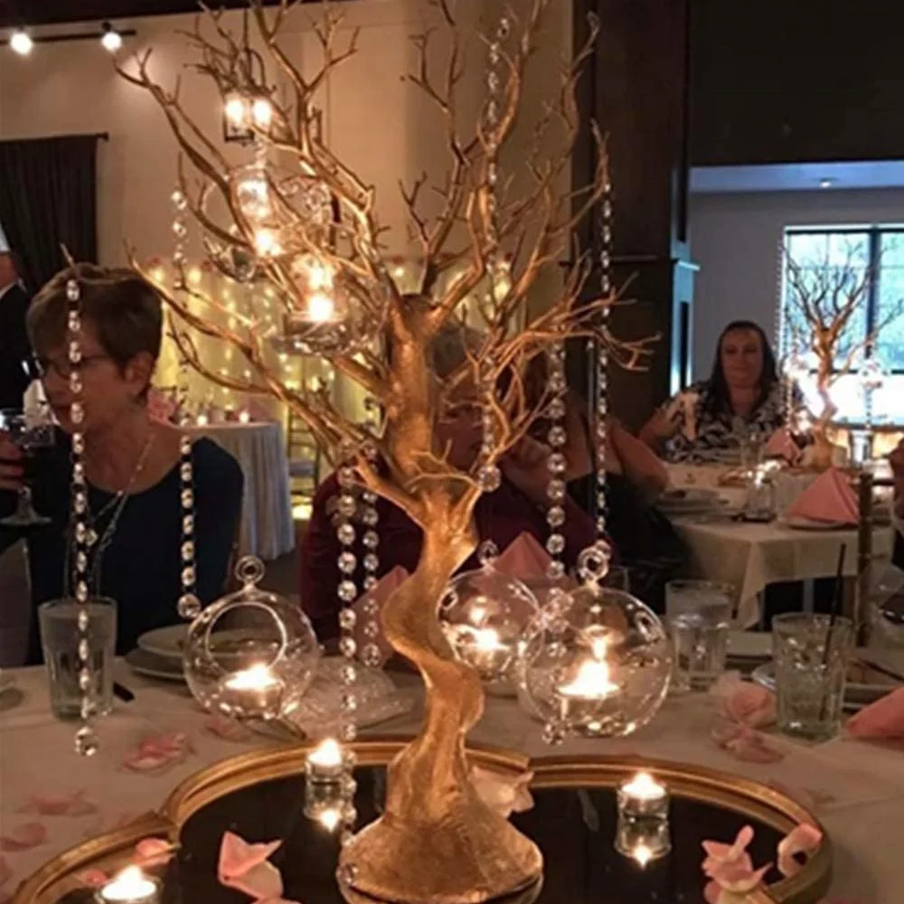 free ship )Gold Manzanita Tree for Wedding Banquet Party Event Table top Centerpiece Decoration Artificial Tree for Table 1819