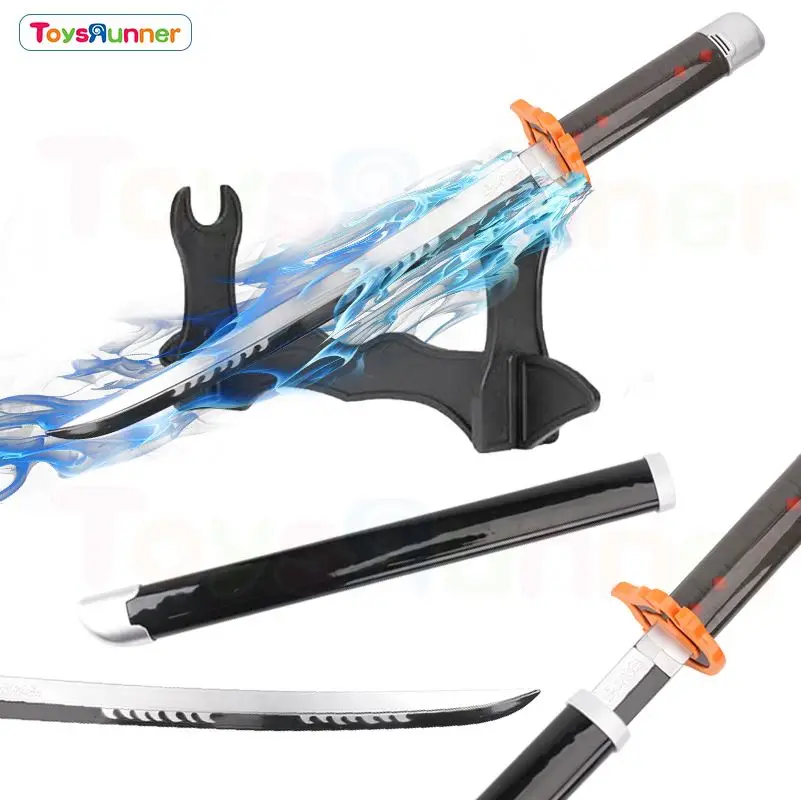 102cm Demon Slayer Sword Katana De Kimetsu No Yaiba Toy Sword Anime Party Cosplay Props Inosuke Zenitsu Tanjiro Wooden Katanas