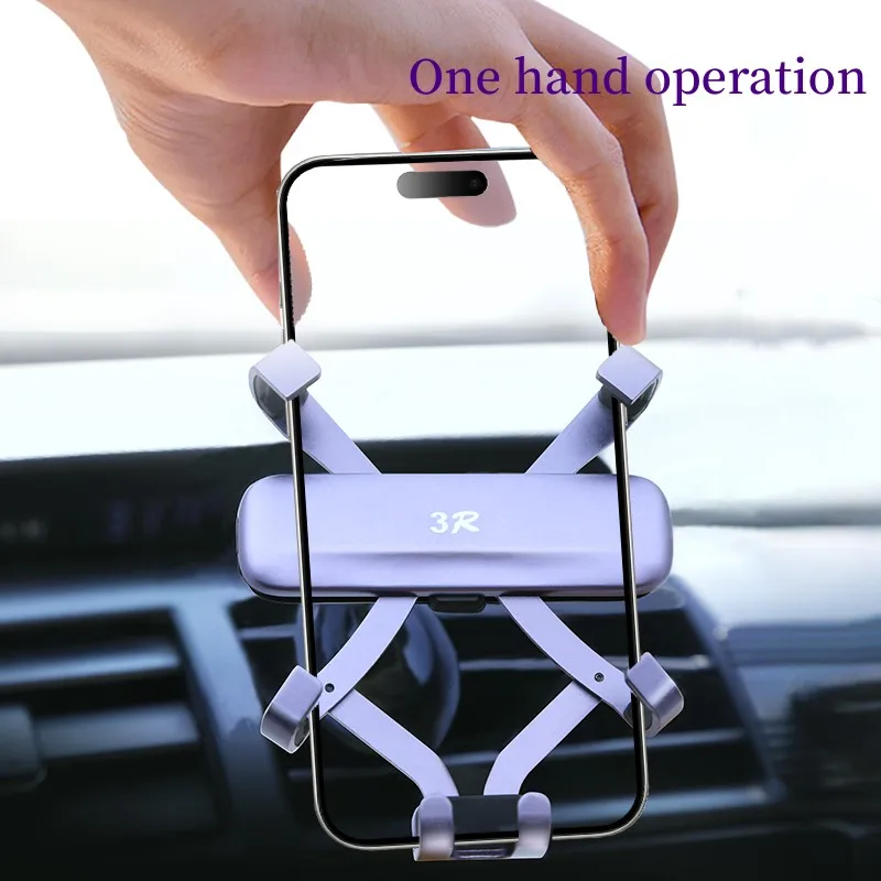 Hot Quality Aluminium Ac Air Vent Car Mount Bracket Phone Holder Convenient for Mobile Use