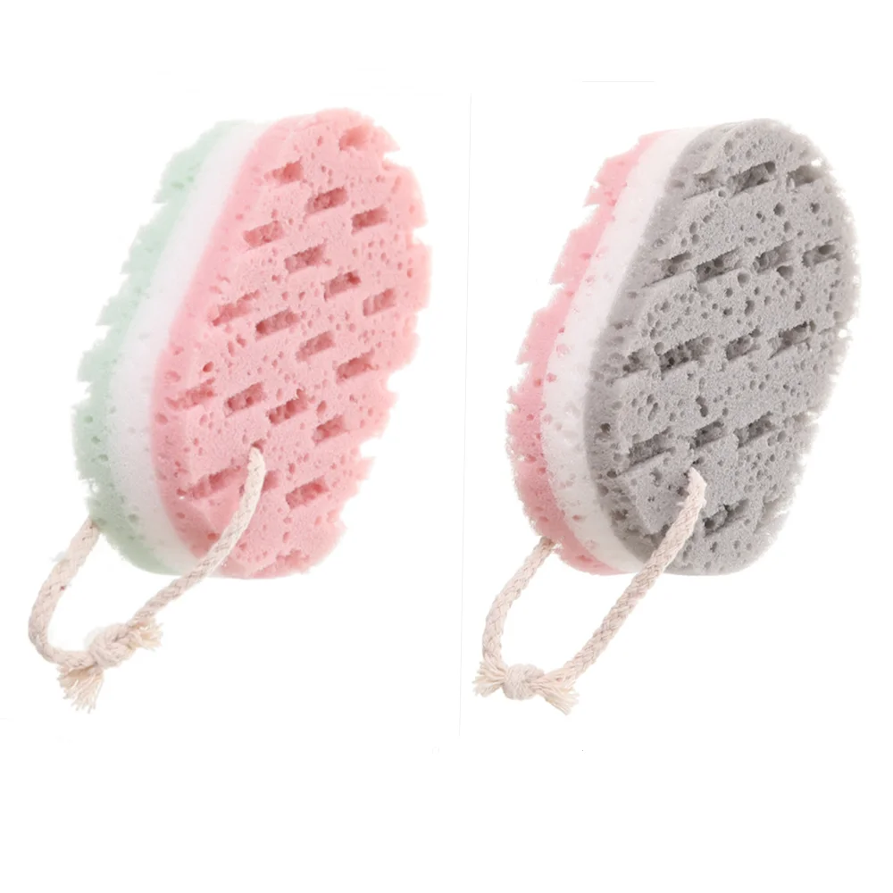 Мягкая губка из 100% волокна для мужчин и женщин, детей, губка для тела, душа, скребок для тела, губка для ванны из пены