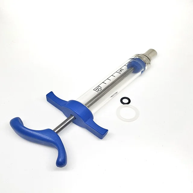 10 мл красочная ручка TPX пластиковый стальной ветеринарный шприц для домашней птицы вакцины