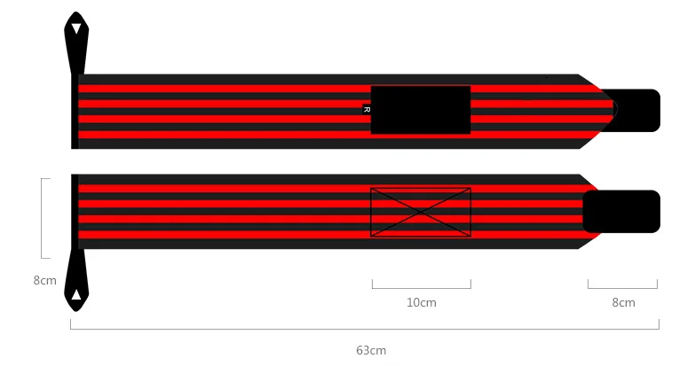 Custom Sports Elastic Stretchy Weight Lifting Wrist Support Wrap Band Weightlifting Gym Strap/ Wrist wraps