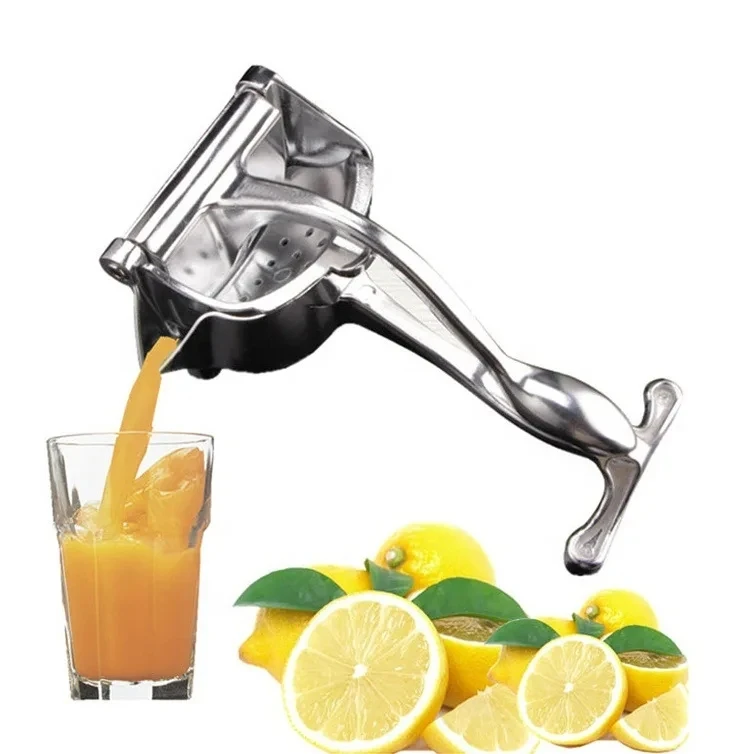 Manual Squeezer Aluminum Alloy Hand Pressure Orange Juicer Pomegranate Lemon Squeezer Portable Blender Hand Press Fruit Ju