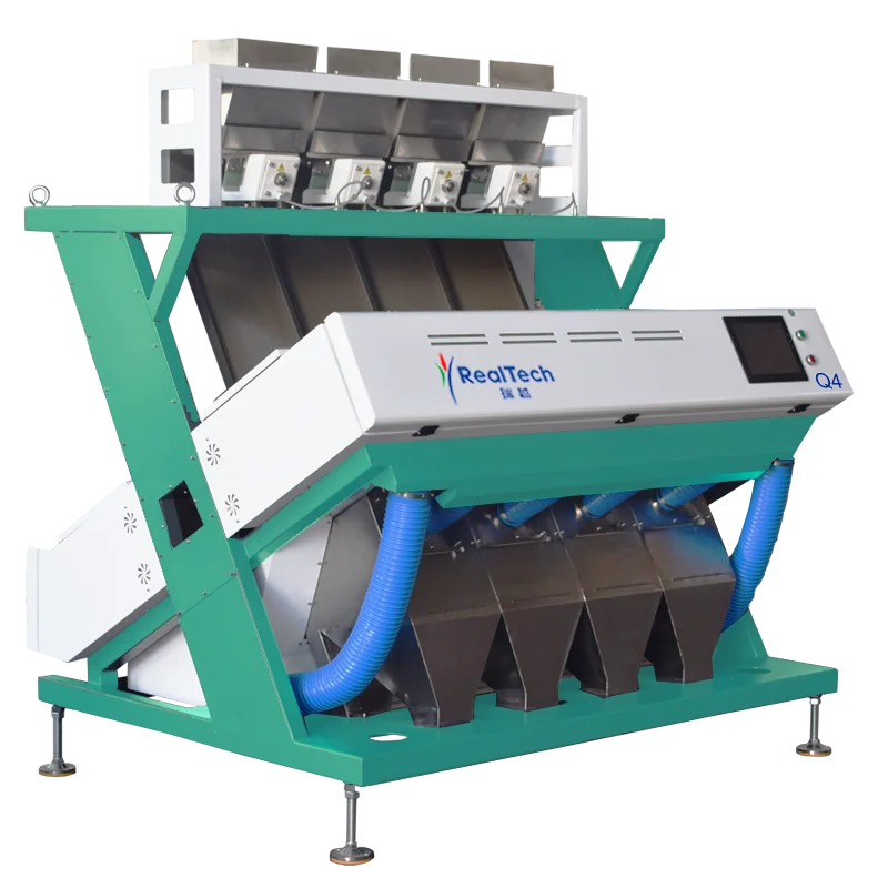 Multi-function 4 Chutes CCD Color Sorter Rice Millet Almond Hazelnut Oat Optical Sorting Machine
