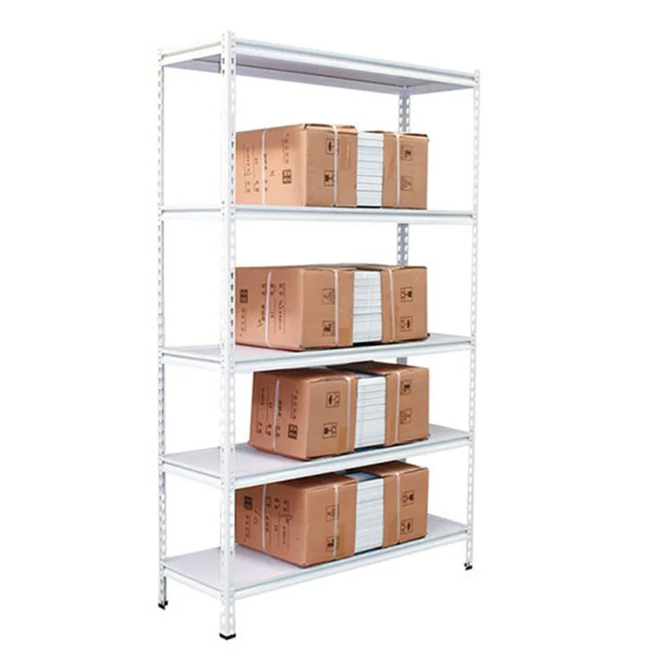 Home storage 5-shelf rivet MDF boltless shelving