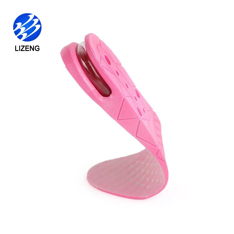 PVC 3 Layer Shoe Insoles Increase Height For Elevator Taller