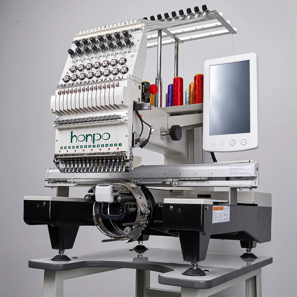 HONPO Fully automatic single head embroidery machines advanced stable cap embroidery machine