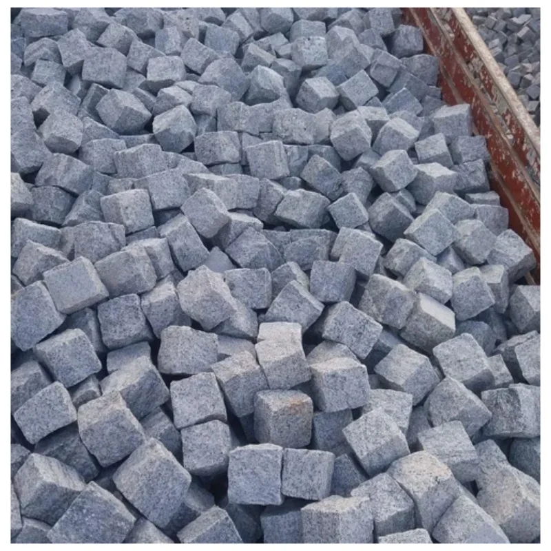 Walk Way Cheap G603 Flamed Tumble Brick Driveway Pavers Driveway Paving Stone Granite Cobblestone Driveway Pavers Mesh