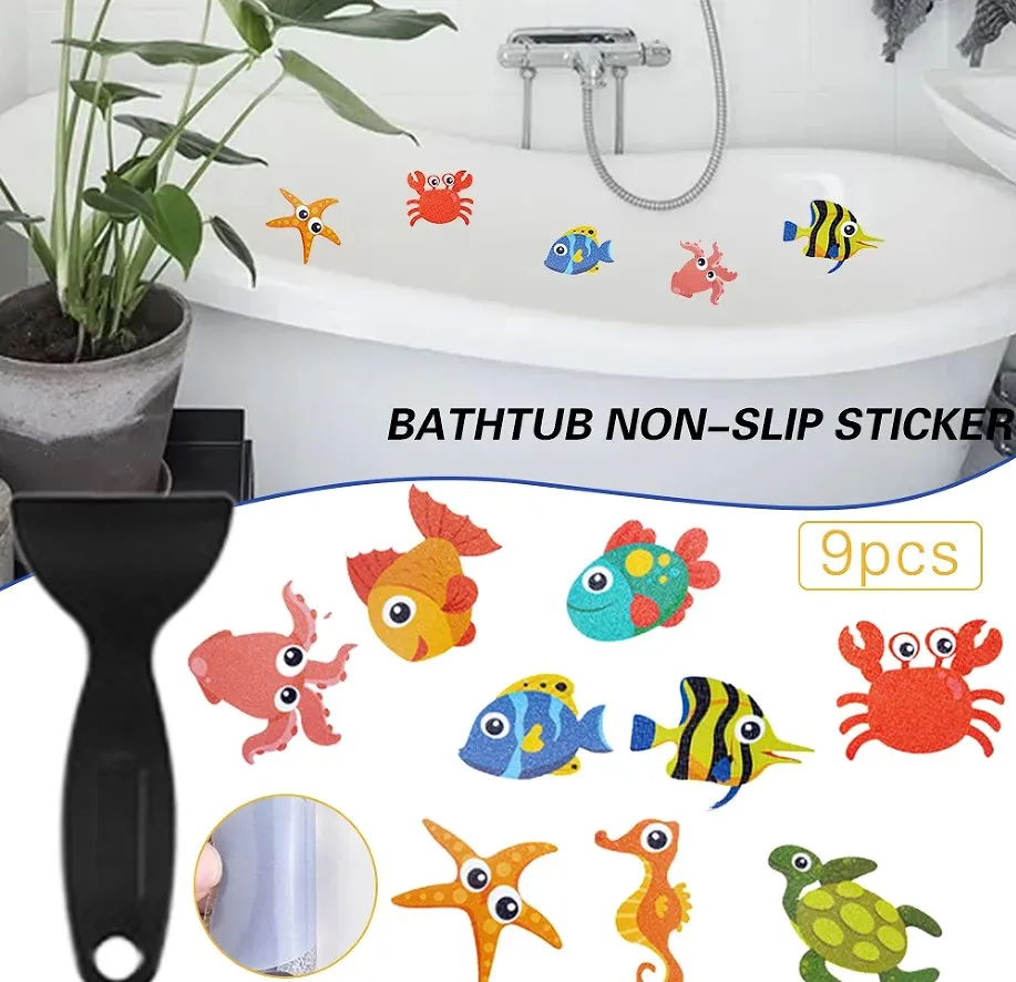 abendo ISO9001 GRS Certified Waterproof Non-Slip Stickers Bathroom Anti Slip Shower Flower Sticker