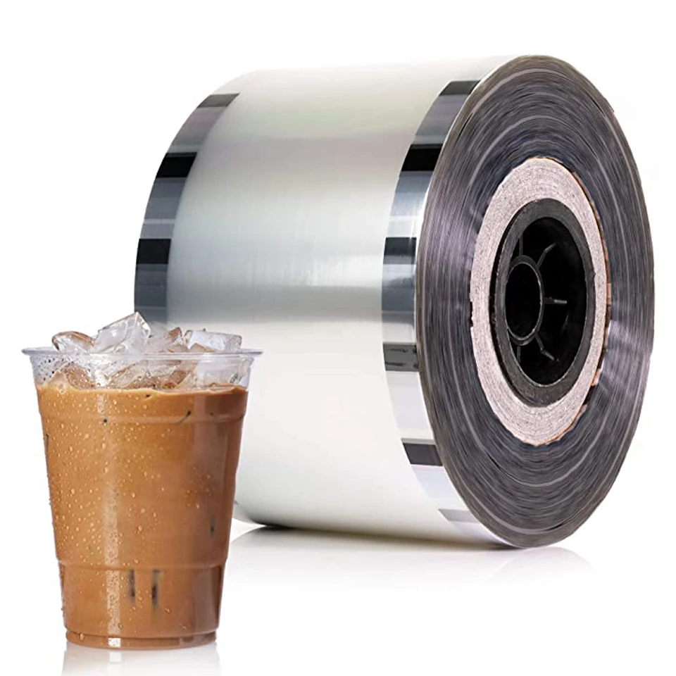F9095 Cup Sealer Film 1 Roll 3000pcs Bubble Tea Sealing Machine Film PP Plastic Paper Bublble Tea Cups 90mm-105mm