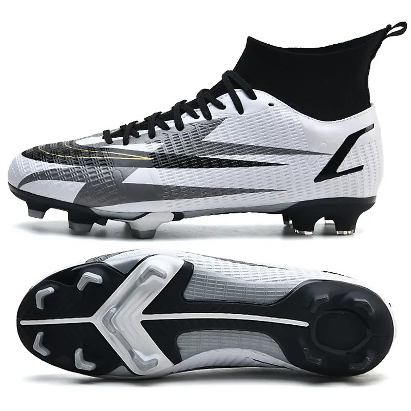 XOYOOU Latest Design Wholesale Breathable Casual Boy Football Sneakers Artificial Grass Training Nails Soccer Football Shoes