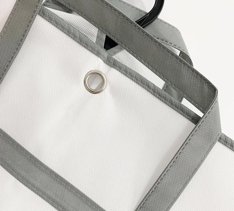 Non Woven Garment  Pouch Wholesale with Handles Foldable Suit Cover, Custom logo printed suit cover garment bags