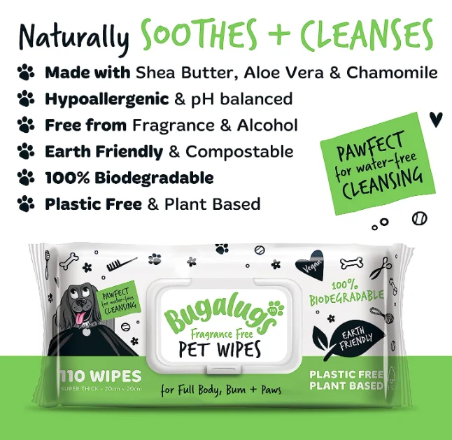 100% Free Biodegradable pet wipes for pet full body eye wipes ear wipes bum & paws