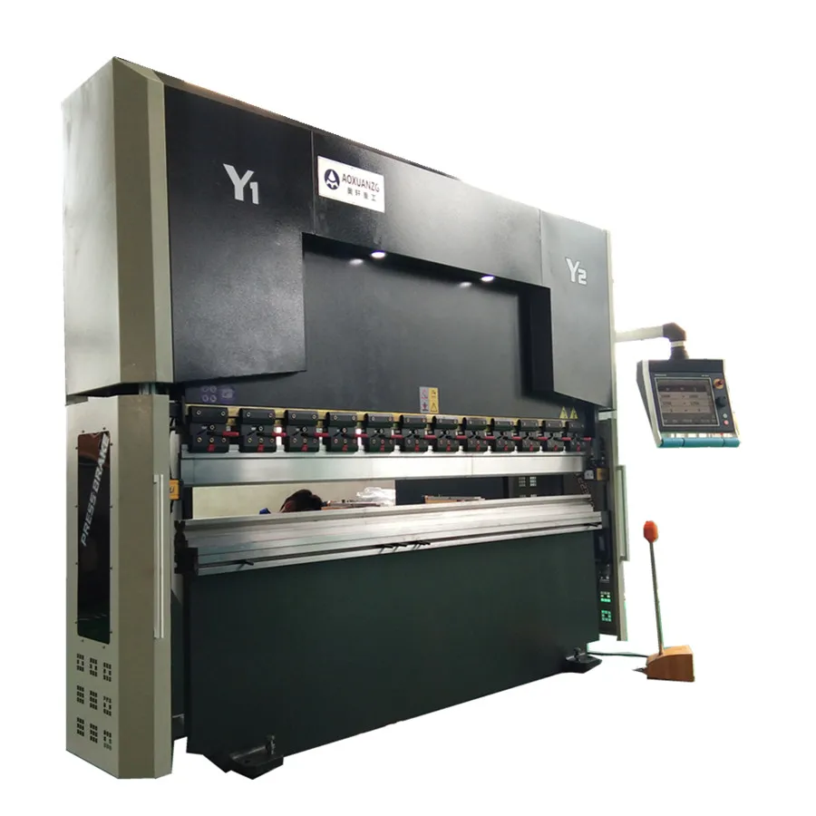 Гидравлический Сервопривод автоматический CNC листогибочный пресс 6 + 1 aixs с Delem DA66T контроллер для гибки электрических шкафов