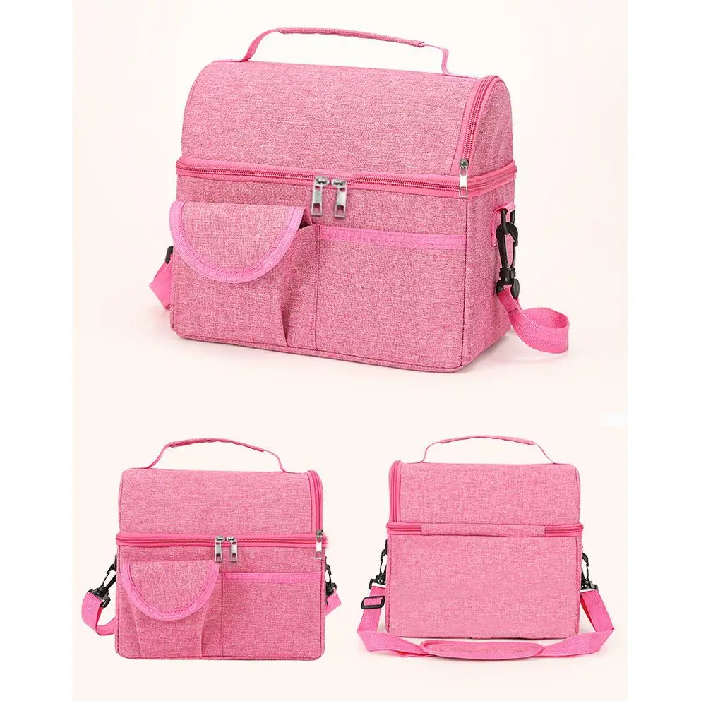 Qetesh  Cooler Bags Wholesale Food Holder Cool Waterproof Leakproof Drink Wine Custom Aluminium Foil Cold Hot Caviar Thermal Bag