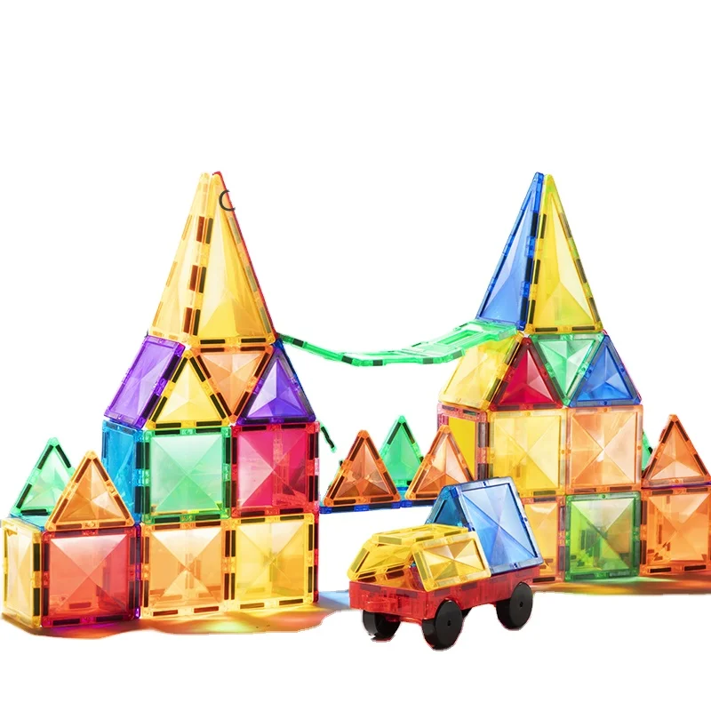 Mideer CT1211 educational toys Colorful Magnetic Tiles 100pcs magnet toys