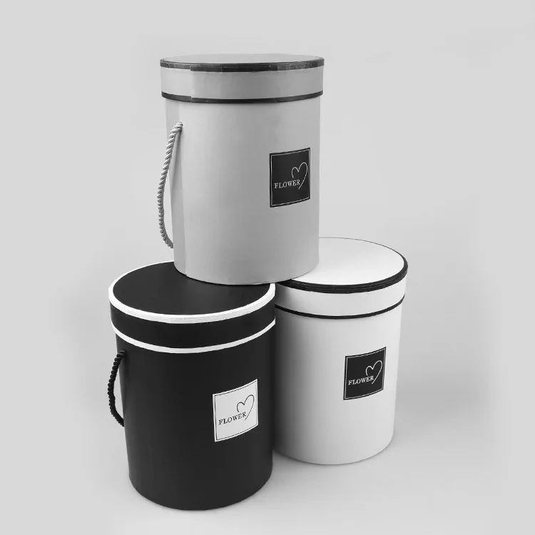 
Luxury Design Wholesale Custom Cylinder Flower Gift Box Beauty Paper Round Flower Box 