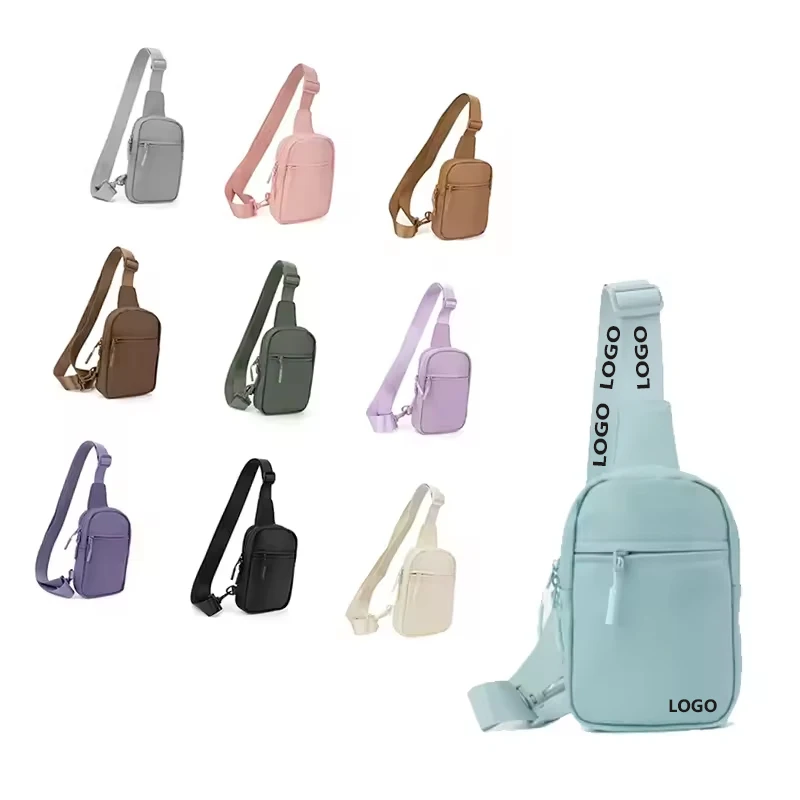 Wholesale sling bags for women crossbody Phone Bag Sport Purse Nylon Waist Bag High Quality Cross Body Fanny Pack Belt Case