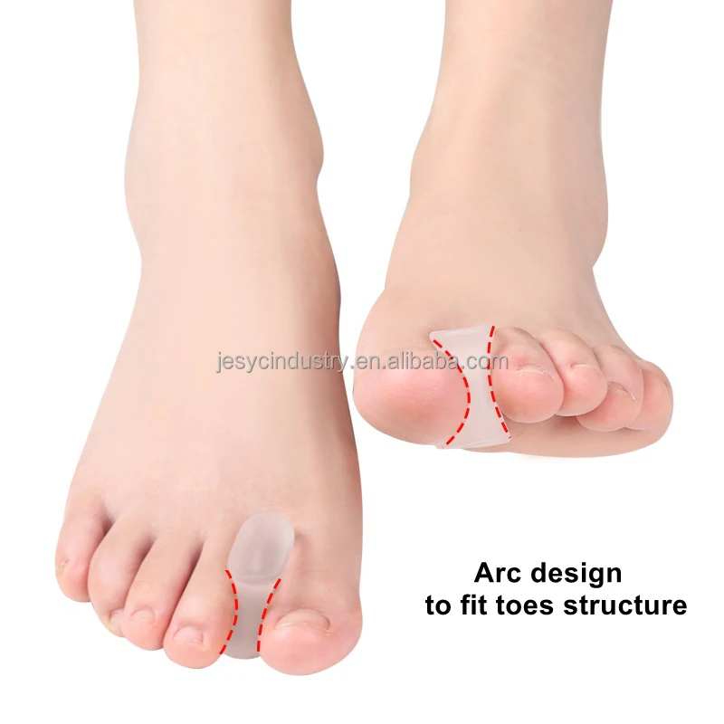 Silicone Big Toe Separator Hallux Valgus Bunion Corrector Brace Protector Toes Separator Silicone Gel Toe Spacer Corrector