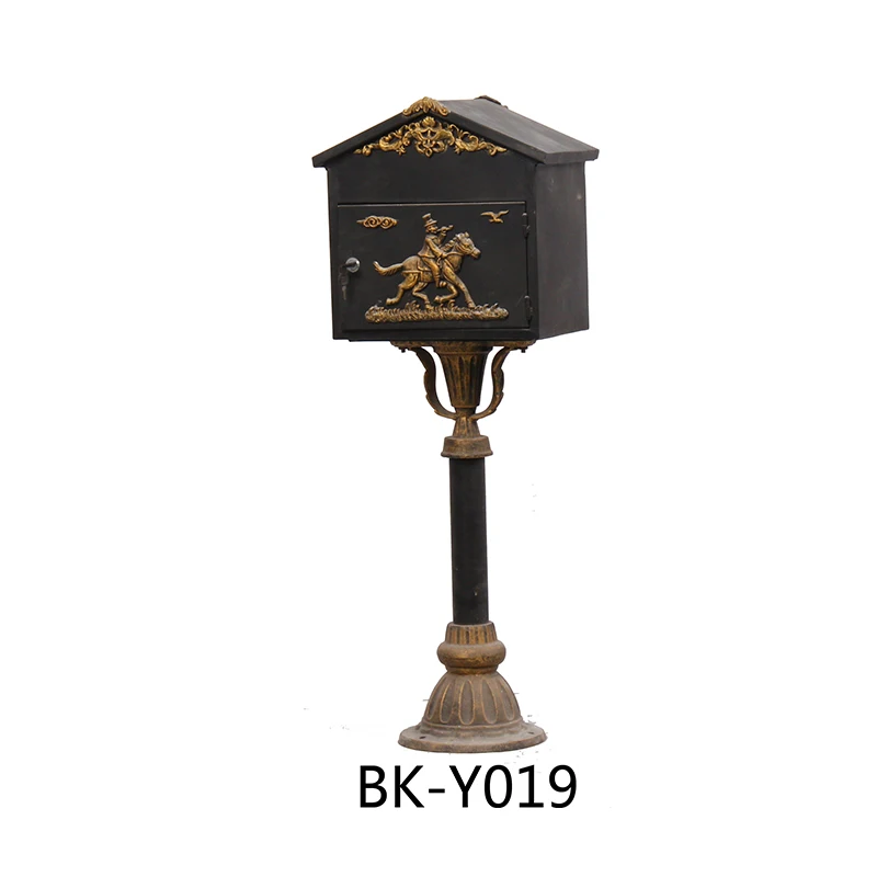 outdoor vertical type postbox home use casting aluminium postbox patio furniture
