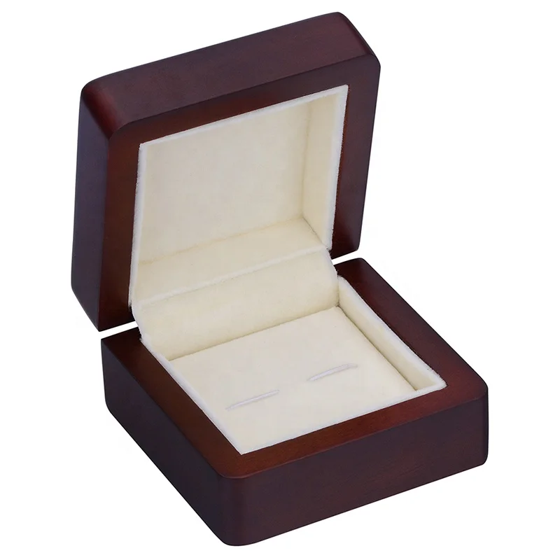 Luxury Cufflinks Gift Box 1 pair Capacity Jewelry Storage Box High Quality Painted Wooden Box Authentic 80*80*46mm
