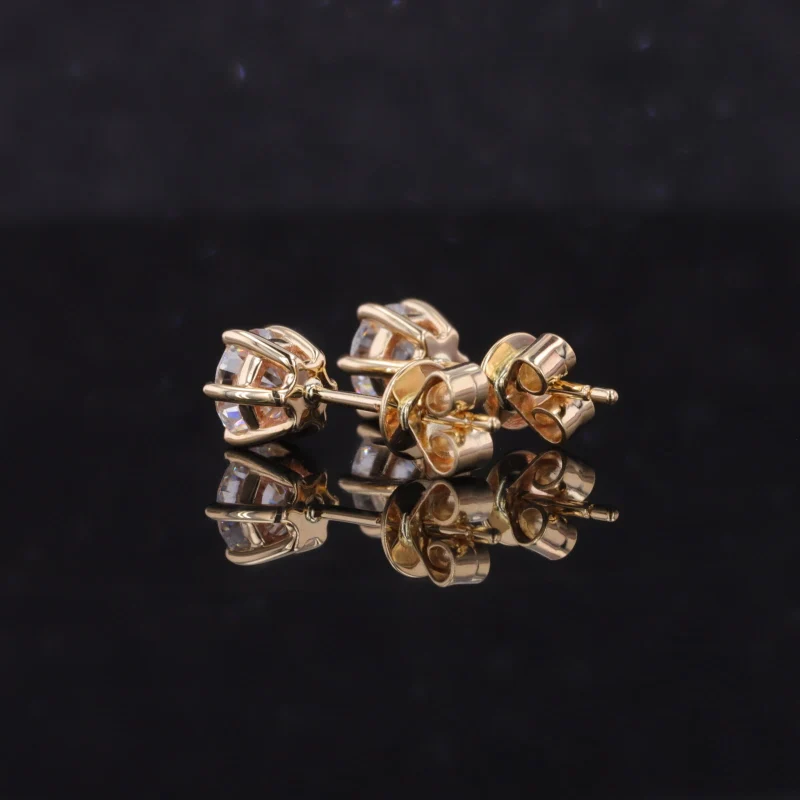 Gold hoop earrings 14k gold ear hoops wholesale gemstone raw stone earring silver stud moissanite earrings