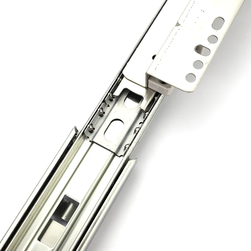 Push Open Drawer Slides Boxes Soft Closing Telescopic Cabinet Rails Drawer Slider