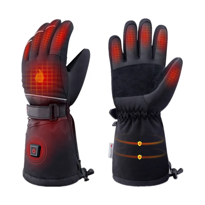 Unisex Electric Rechargeable Battery Warm Heated Gloves
