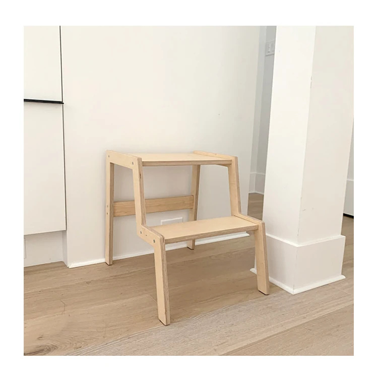 Modern Wood Furniture Children Stools Baby Montessori Wood Step Stool
