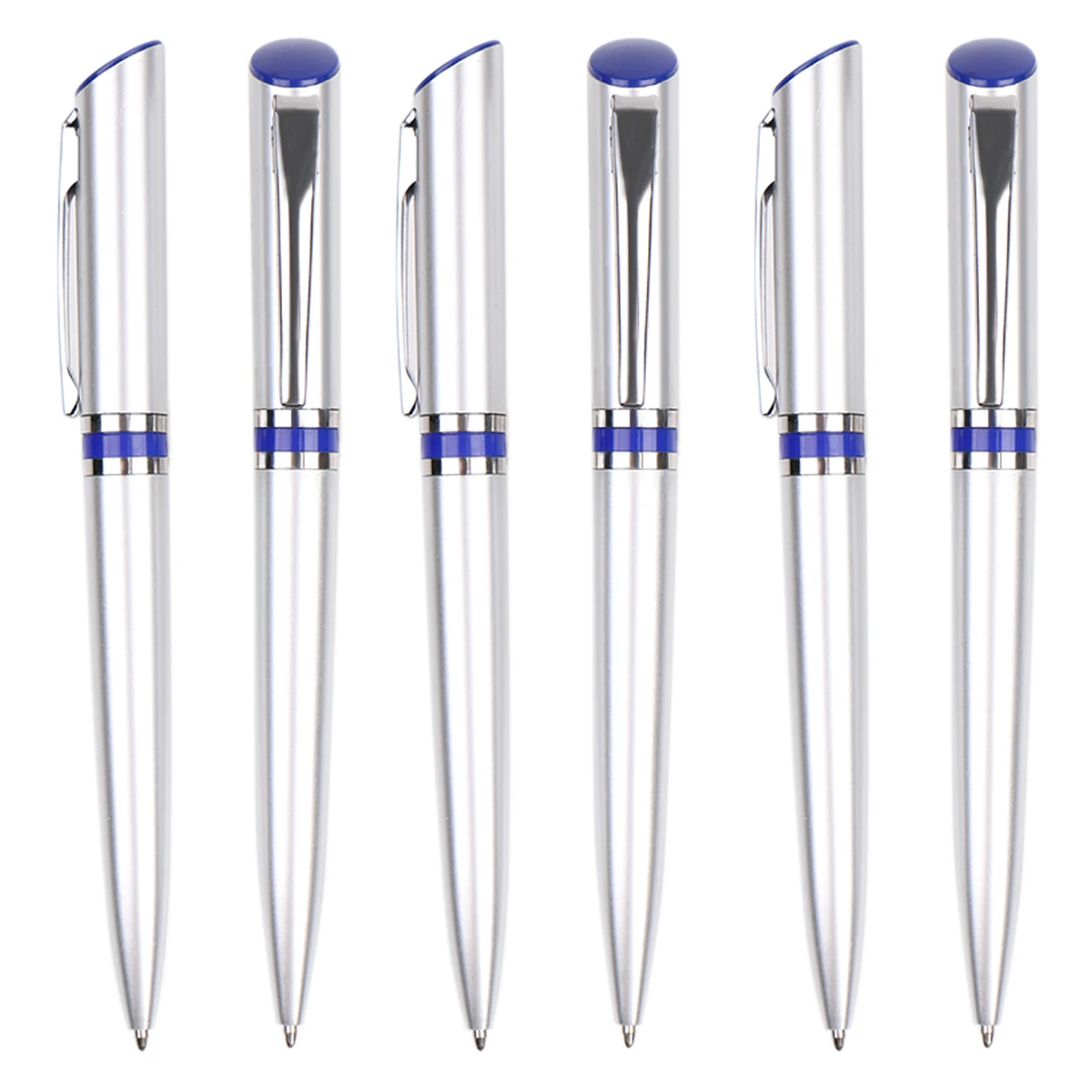 2023 New Ultra low price custom logo Metal ballpoint pen Rotary metal pen holder gift promotion crossbody pen