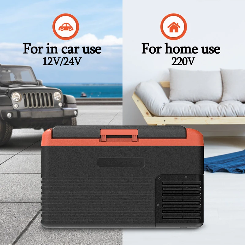 40L vehicle mounted compressor refrigeration 12V24V, car household dual purpose refrigeration freezer.