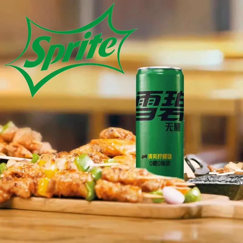 Classic Soda canned 330ml  soft drink Carbonated Water Spritesoda exotic soda