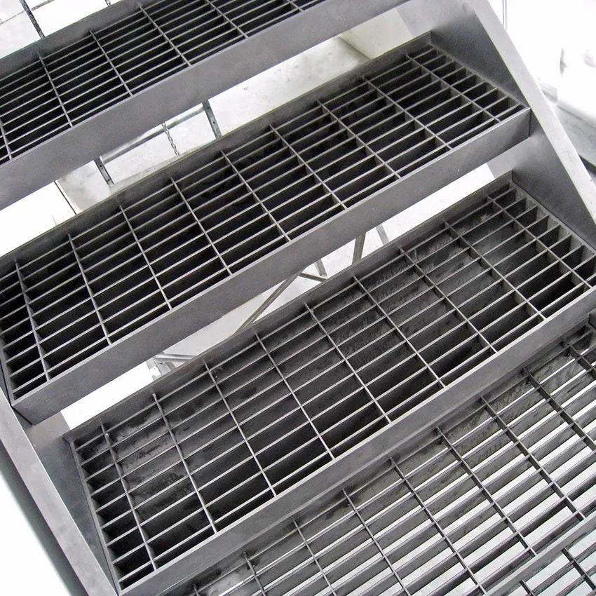 Workshop Warehouse Anti Slip Staircase Tread Plate Hot-Dip Galvanized Steel Grating
