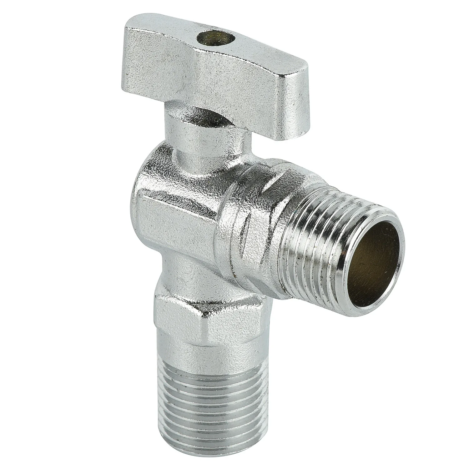 1/2-3/4 inch chrome plated brass angle valve male thread