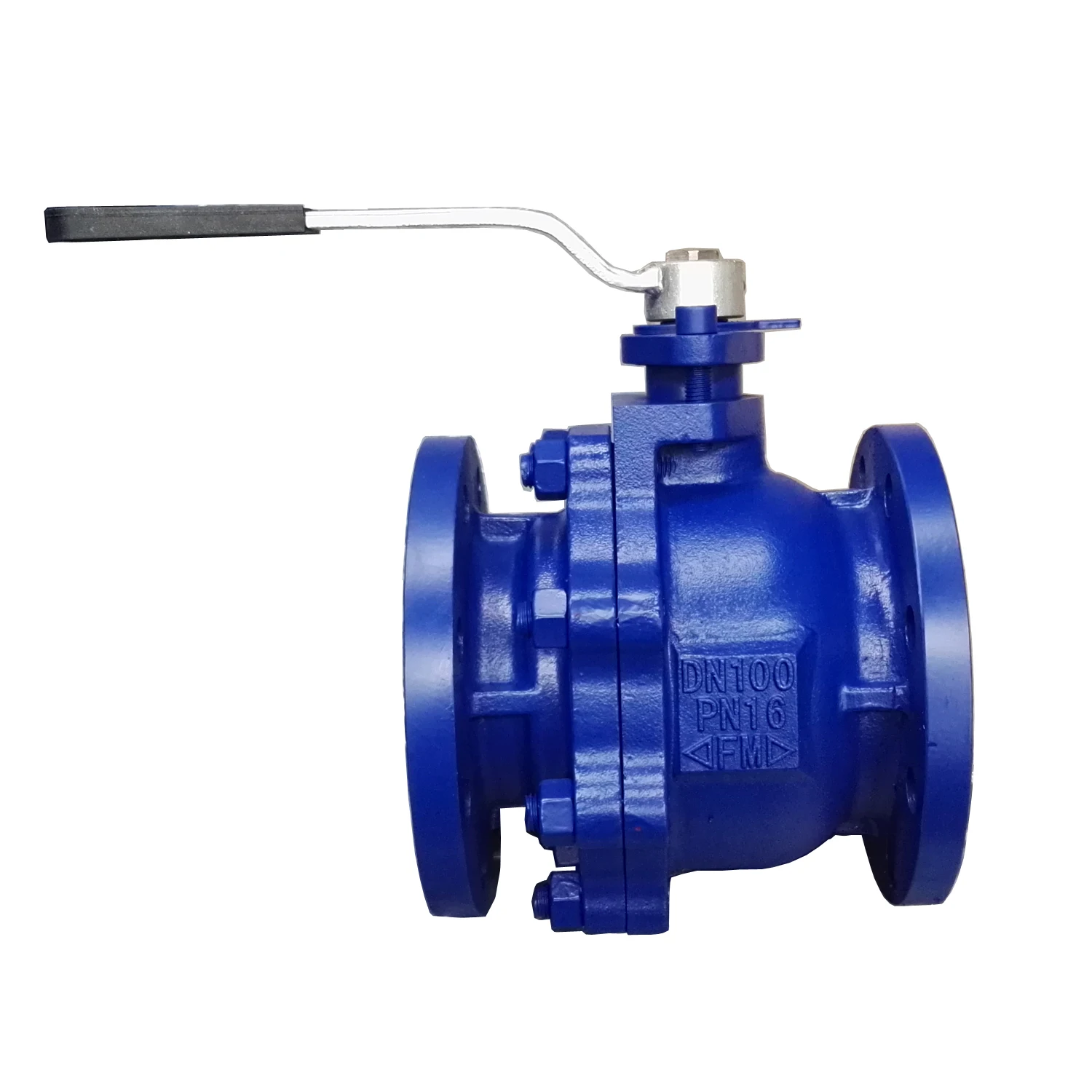 DIN ANSI Q41F Manual Cast Iron GG25 /Stainless Steel Ball Valve With Flange/Threading Inside/Soft Sealing