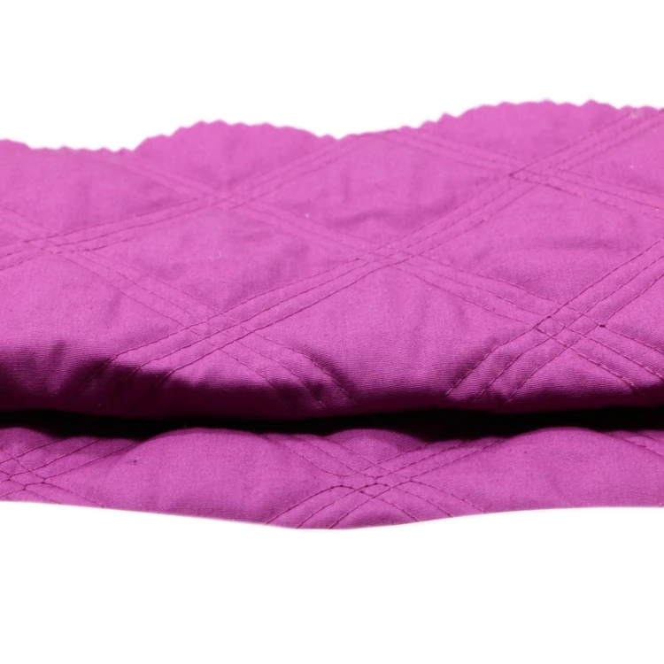 Explosive Models Windproof 100% Cotton 3 line Square Diamond Quilted Fabric for Puffy Makeup Bag